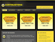 Tablet Screenshot of dirtbusters-skiphire.co.uk